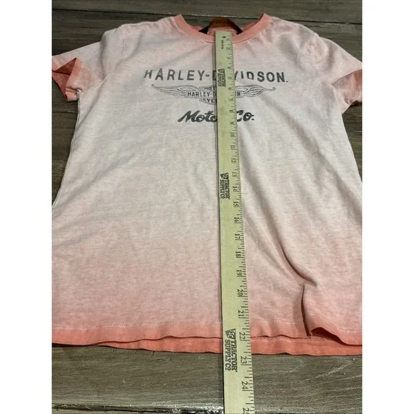 Harley-Davidson Shirt Womens XS PinkTrue Freedom Eagle Graphic - Picture 5 of 6